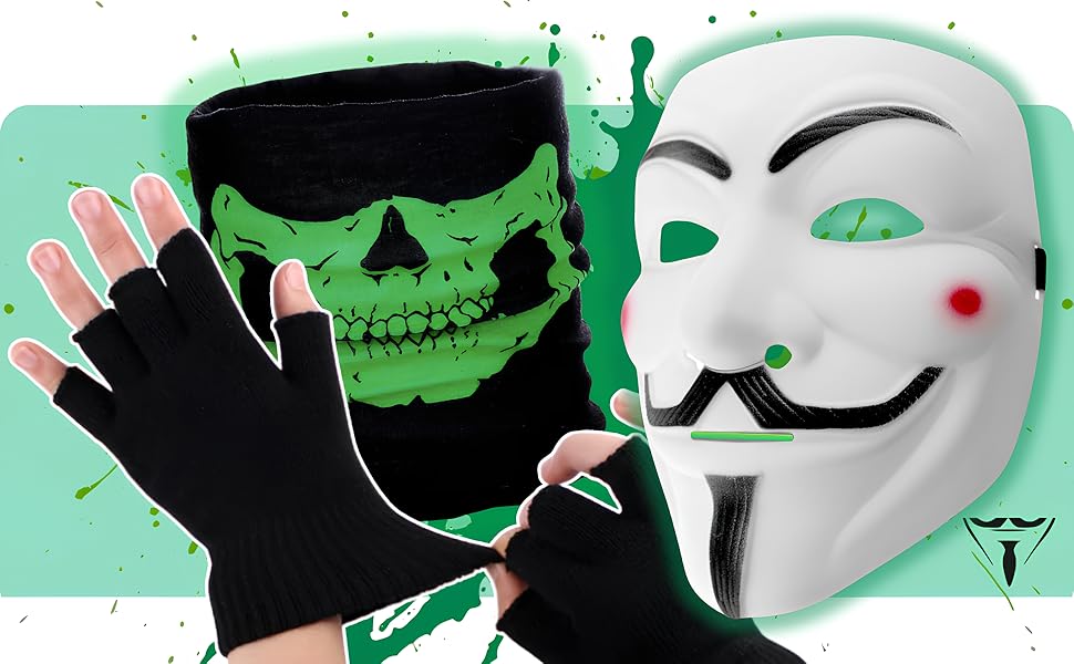 Amazon.com: PZ9 Inspired Hacker Combo Pack | Face Mask +