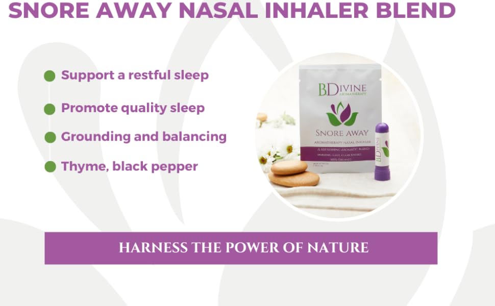 SNORE AWAY ESSENTIAL OIL NASAL INHALER