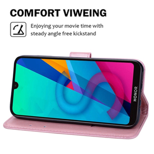 Phone Case for Huawei Y6 2019/Y6S 2019/Honor 8A with Kickstand,Card Slots,Silicone Bumper,Shockproof,Flip Wallet Leather Protective Cover for Huawei Y6 2019/Y6S 2019/Honor 8A(6.09'') 17 STAND