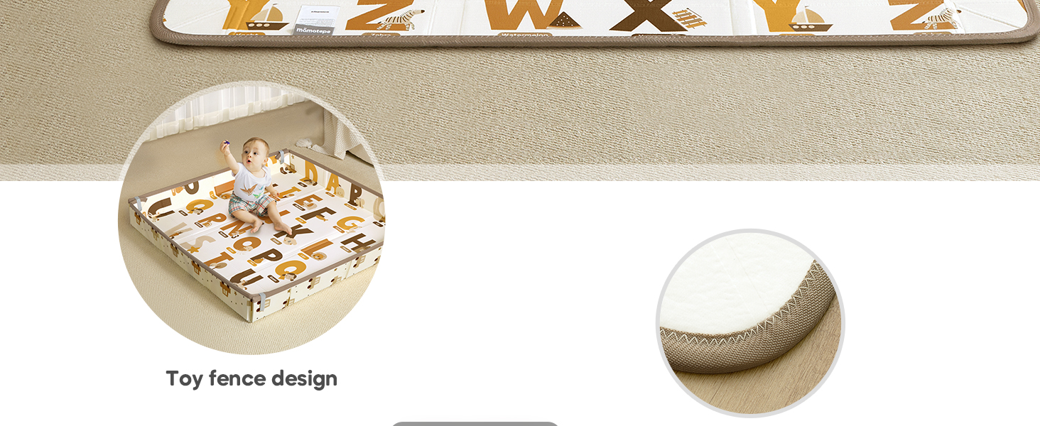 Baby Play Mat for Baby Activity, 50 x 50 Playpen Mat