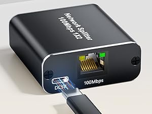 ethernet splitter 1 to 2 high speed lan splitter Two Devices Share The Internet at The Same Time