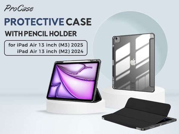 iPad Air 13インチ M3 256GB Pencil Pro カバー iPad ケース Air 13インチ(M3/M2) Pro 13インチ(M4) カバー 薄型