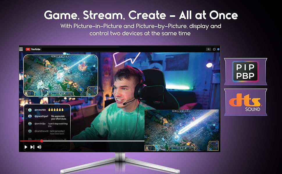 Monitor with eye comfort