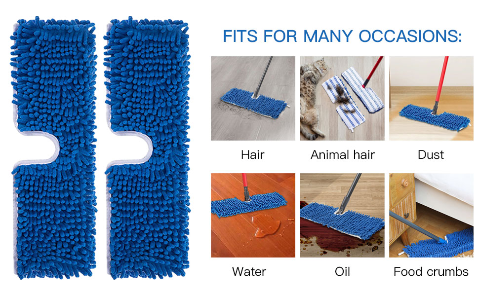 mop pads washable microfiber