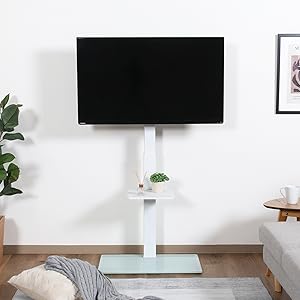 Kkk‥！テレビスタンド＆プレーヤースタンド Amazon｜不二貿易 TVスタンド 幅65×奥行40×高さ146cm ホワイト