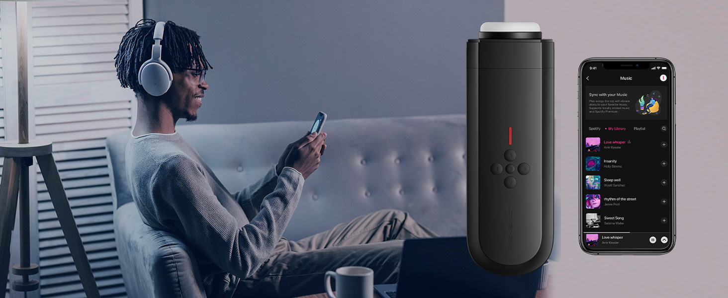 sync with music male mens sex toy masculino