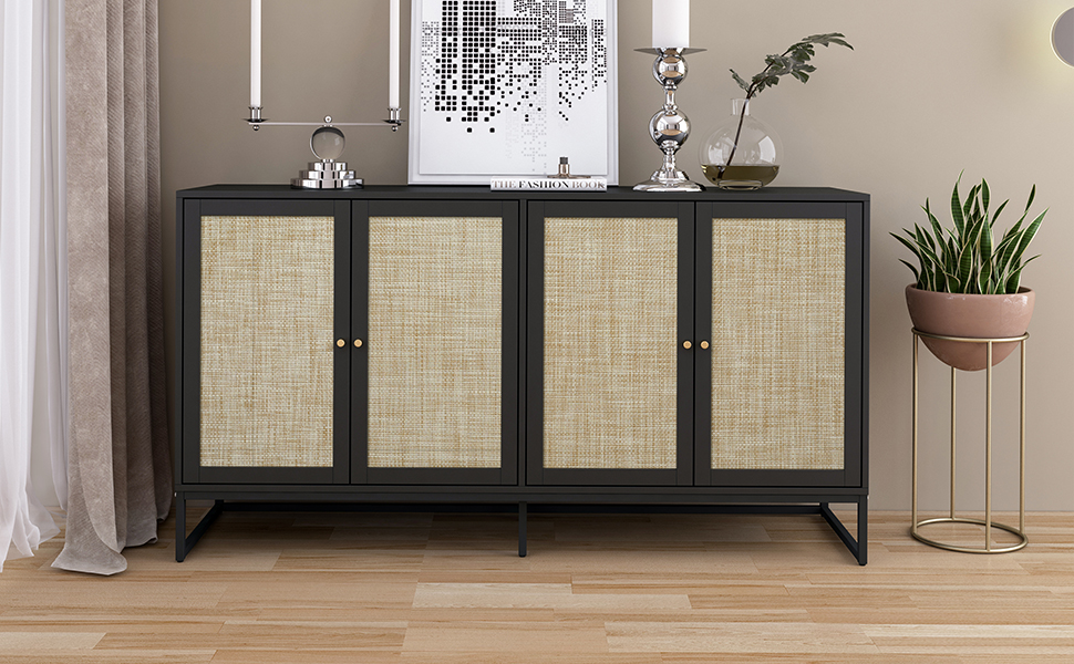 QEIUZON Modern Sideboard Accent Storage