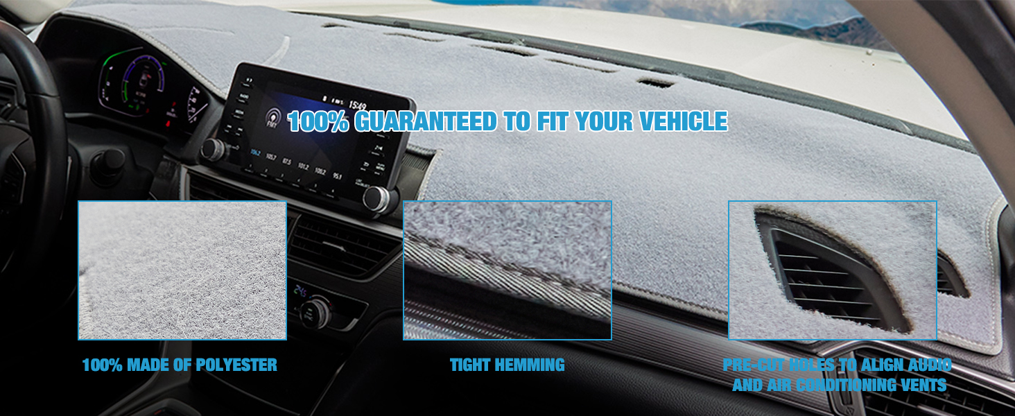 BERKSYDE Dashboard Dash Cover Mat Carpet Compatible with 20102013 Mazda 3 Sedan