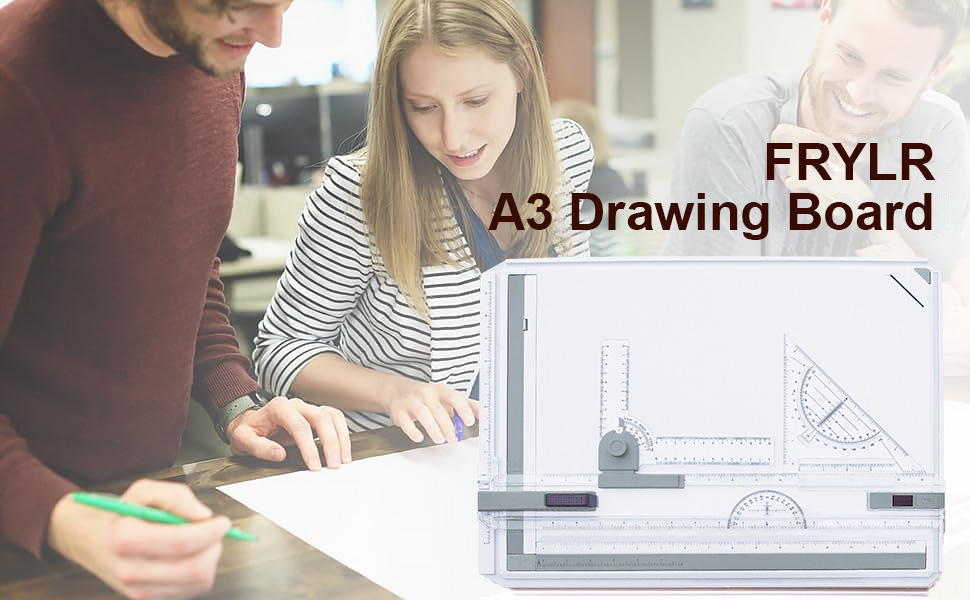 Amazon.com : Frylr Inch A3 Drawing Board Drafting Table with Parallel ...