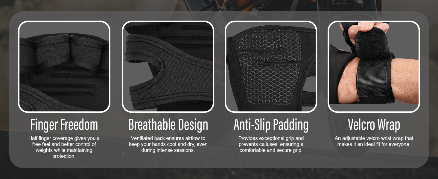 Review Hacer Gym Gloves Weight Lifting Hand Grips With Wrist Wrap 9 Gym Gloves