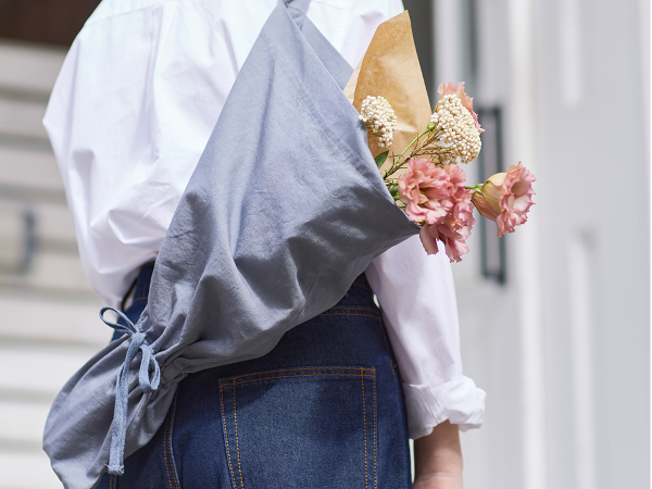 2.フラワーバッグ セール】 【2WAY】フラワーパーツ合皮ミドルトートバッグ （トート