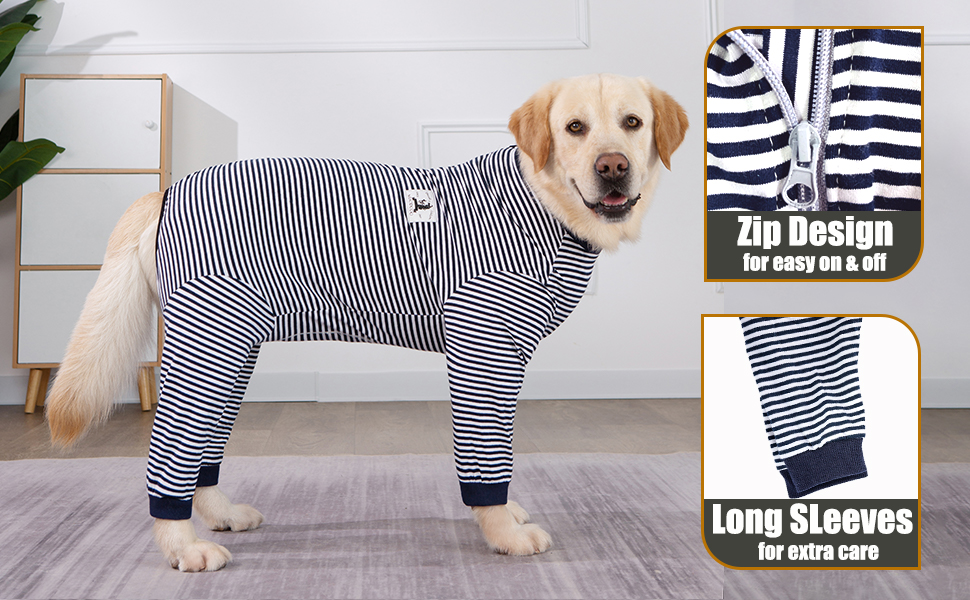 Axcimond Dog Bodysuit Post Surgery Dog Onesie with Zipper