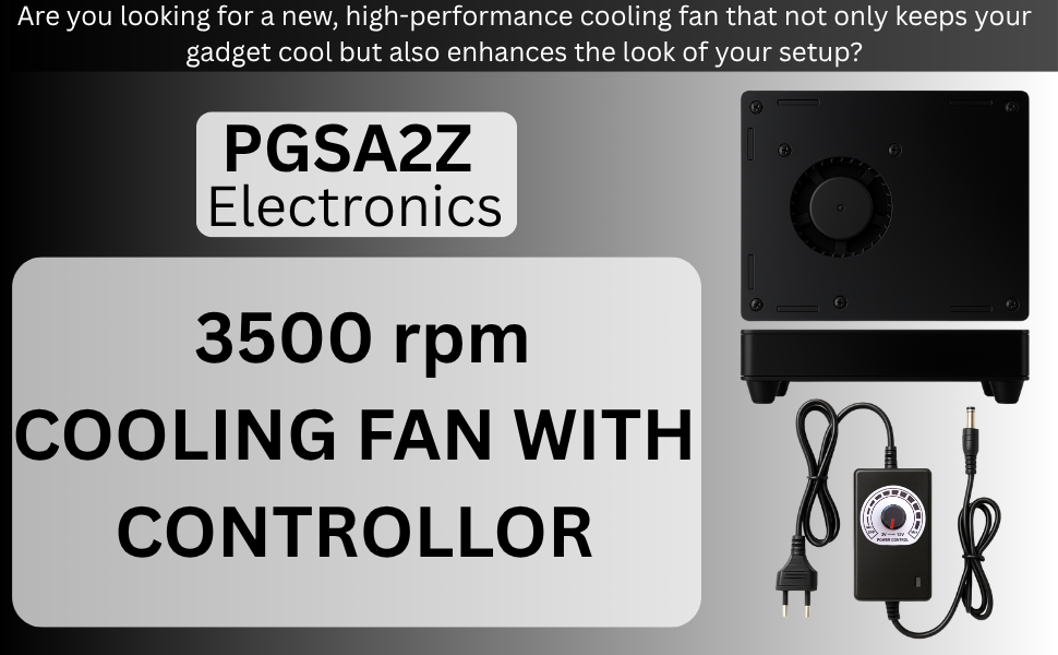 Electronics 3500 RPM Cooling Fan with Controller