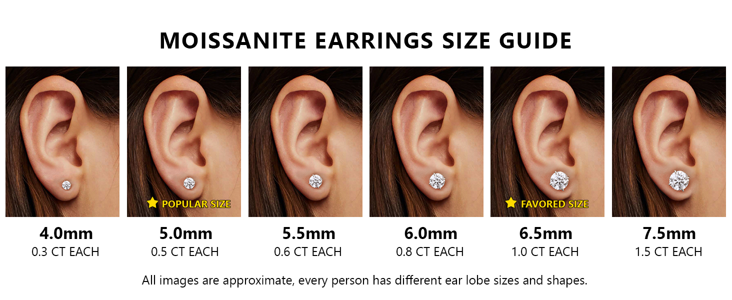 Moissanite Earrings