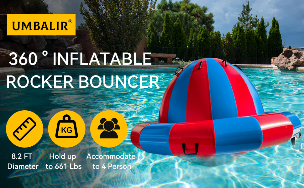 Umbalir 8.2FT Inflatable Dome Rocker Bouncer, Giant Roll