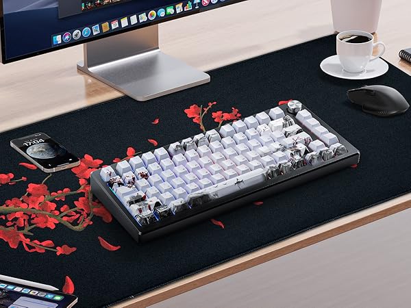 GMKWTL XVX PBT Japanese Keycaps - Shine Through Plum Blossom