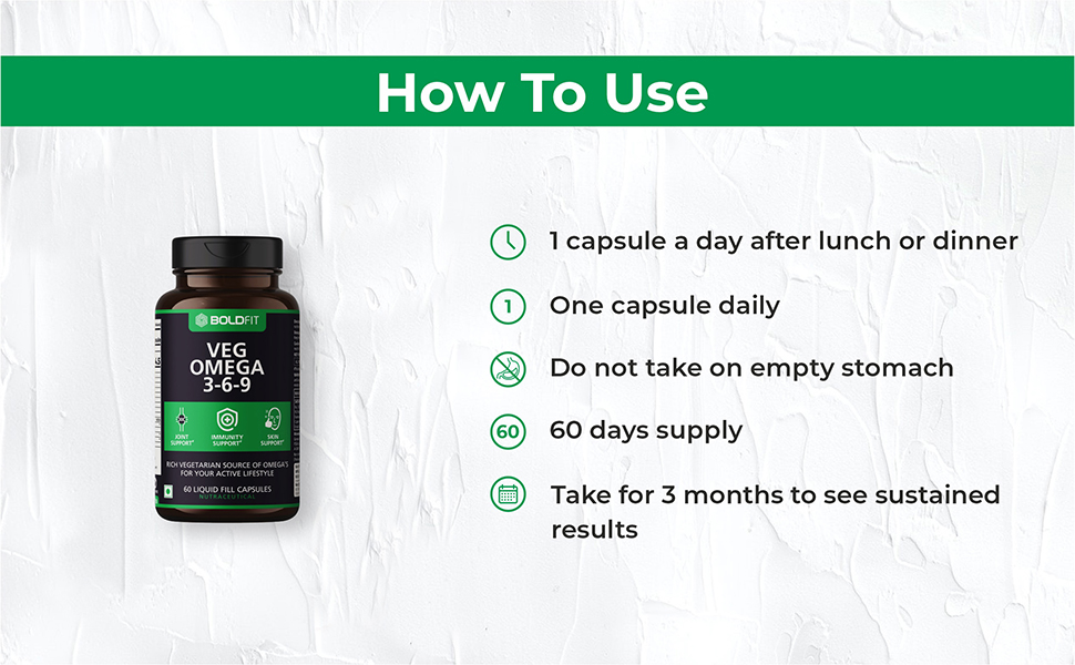Boldfit Omega 3 Vegetarian Capsules Vegan Omega 3 6 9 Capsules For Men