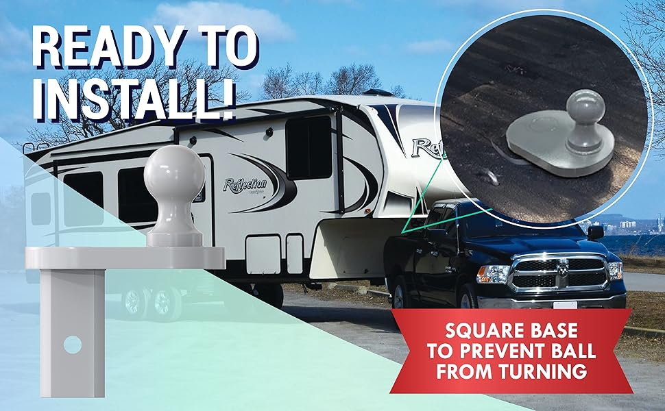 LATCH.IT 4” Offset Gooseneck Ball 25/16” Gooseneck Hitch