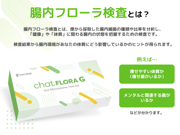 Amazon.co.jp: 腸内フローラ検査 chatFLORA G 腸内環境を把握できる