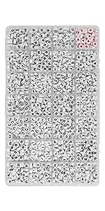 white letter beads for bracelets making