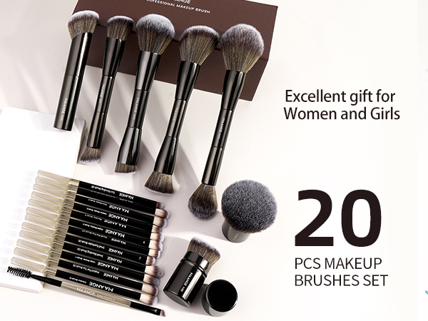 MAQuillAGE セット Amazon.com: MAANGE 20 Pcs Makeup Brushes with Gift Box
