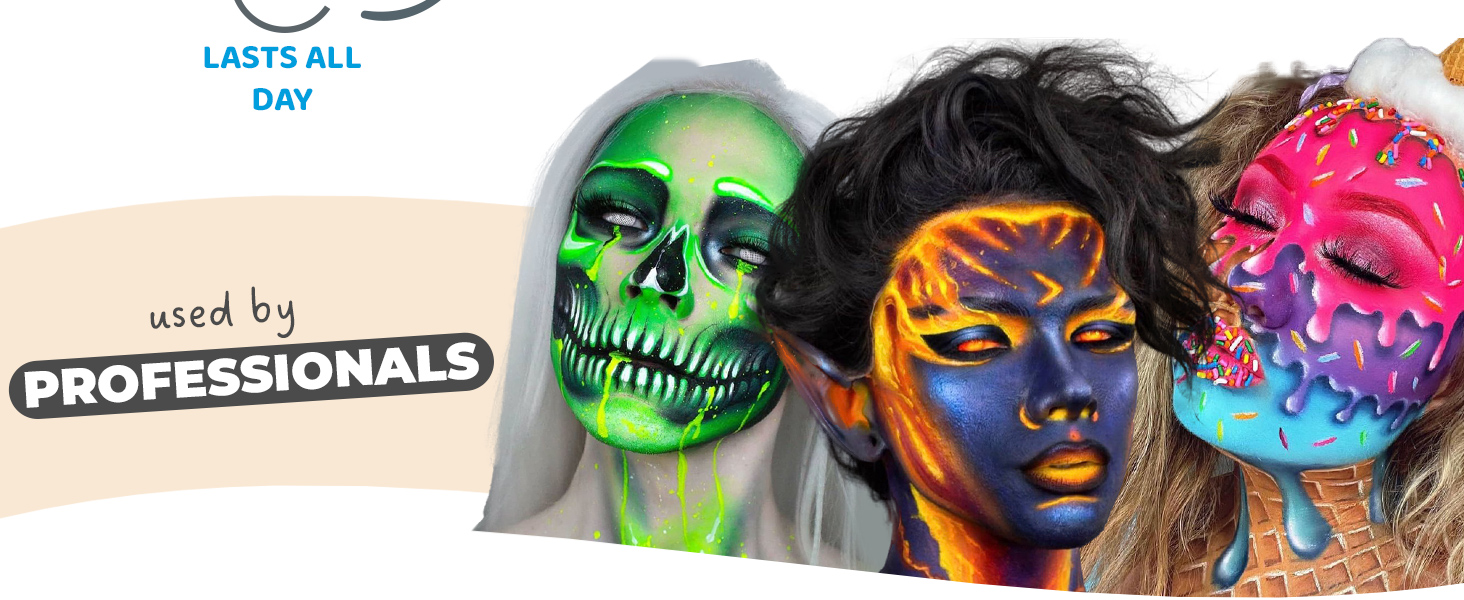 Blue Squid PRO Face Paint Classic Brown (30gm), Professional Water