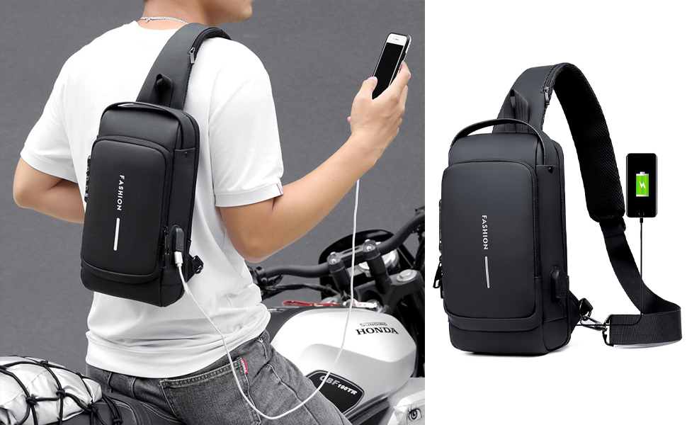 Amazon.com: ISDULA Bolso bandolera para hombre, antirrobo ...