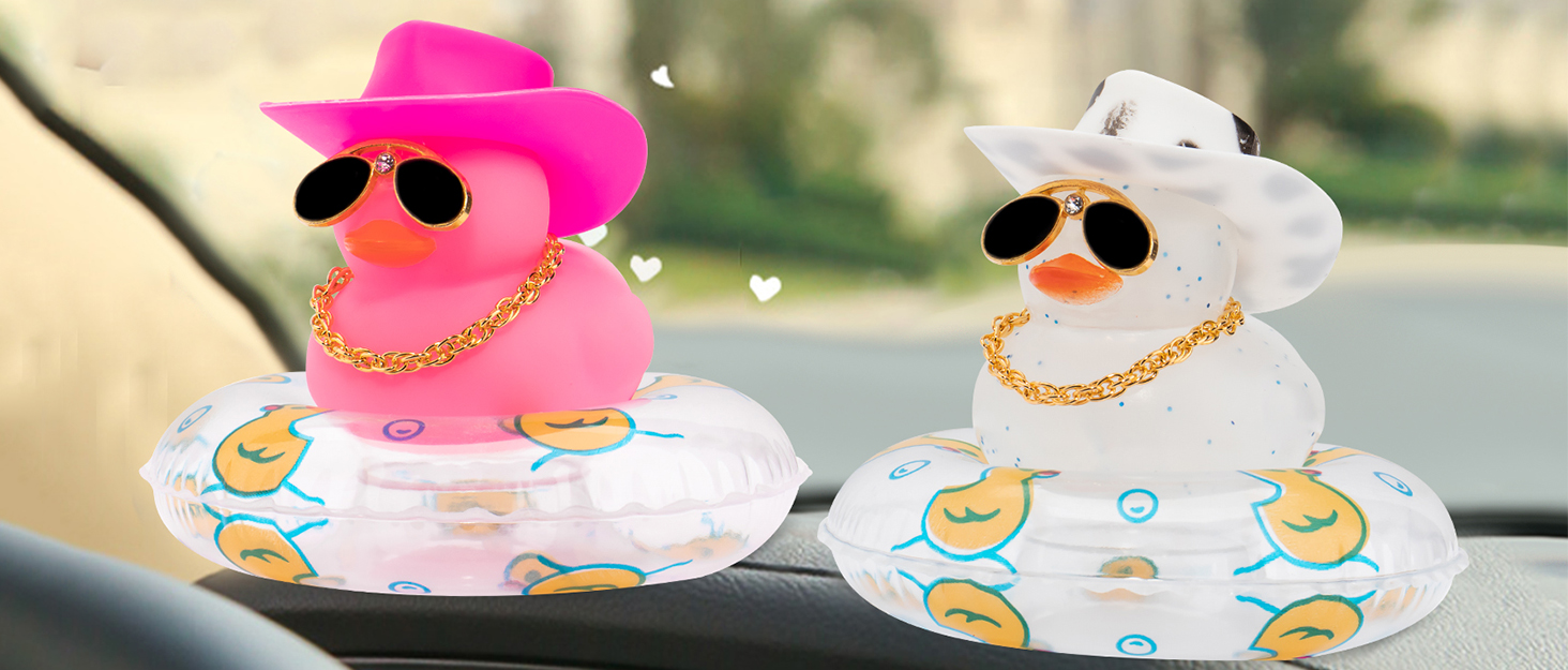 wonuu Car Duck Ornament Dashboard Decorations Rubber Duck