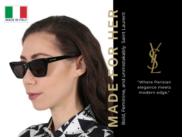 Amazon.com: SAINT LAURENT SL 276 MICA Cat-Eye Sunglasses