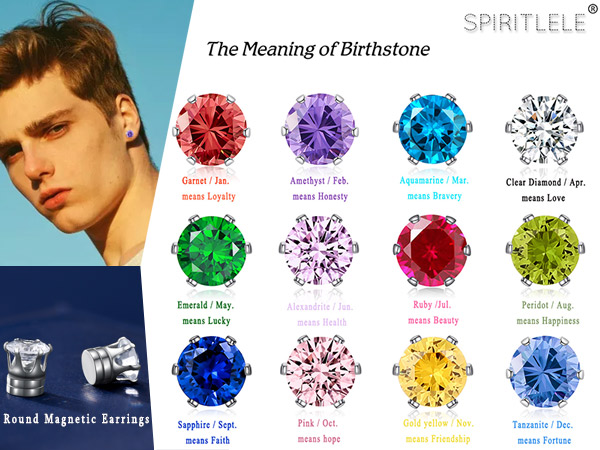 Birth month stone clip 5点まとめてセット potete Birth month stone clip ハートクリップのスペシャルバージョン