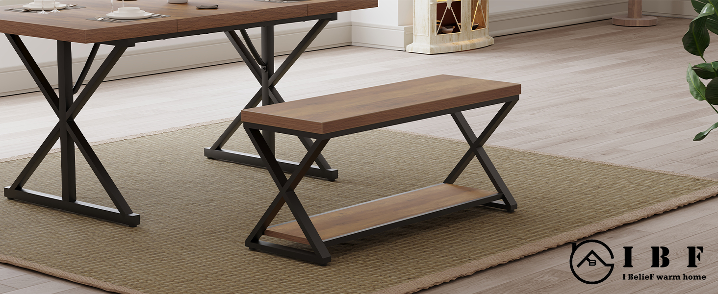Dining table bench
