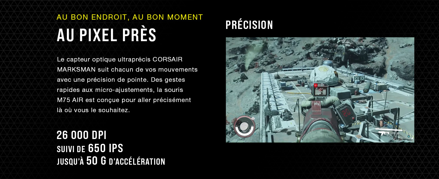 CORSAIR MARKSMAN, souris sans fil, souris de jeu sans fil