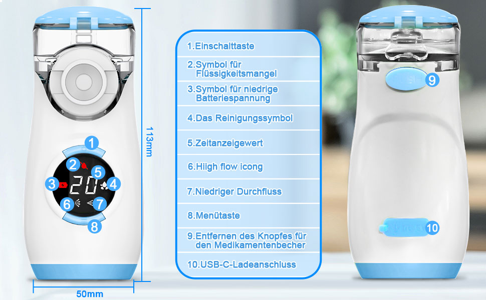Elektrische Inhalator 