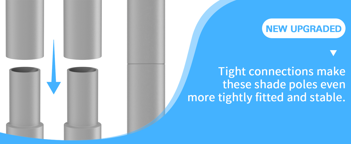 poles for sun shades outdoor