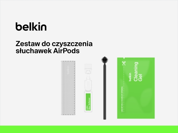 AirPods Pro と2 Belkin Cleaning Ket付き Belkin zestaw do czyszczenia słuchawek AirPods – do