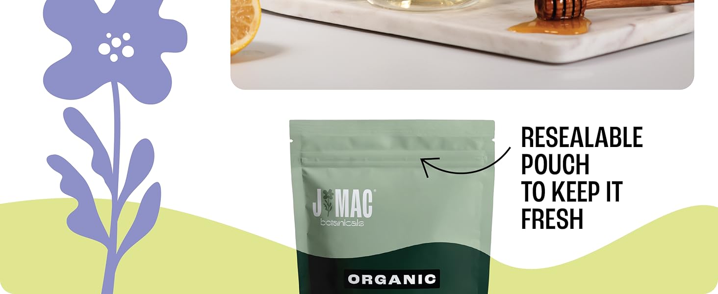 J Mac Botanicals Organic Chamomile Tea Bags Herbal Tea