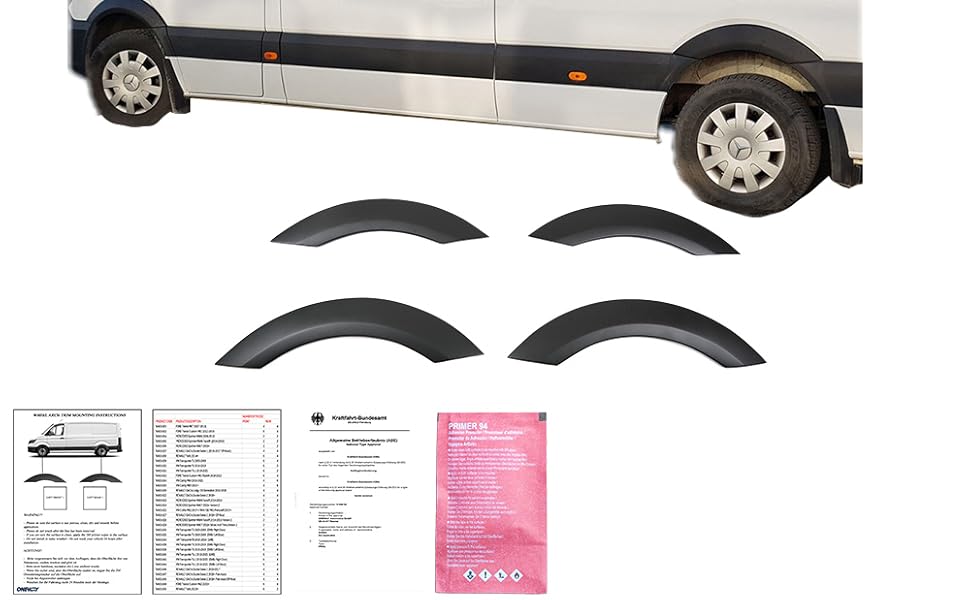 Wheel arch strips Mercedes Sprinter