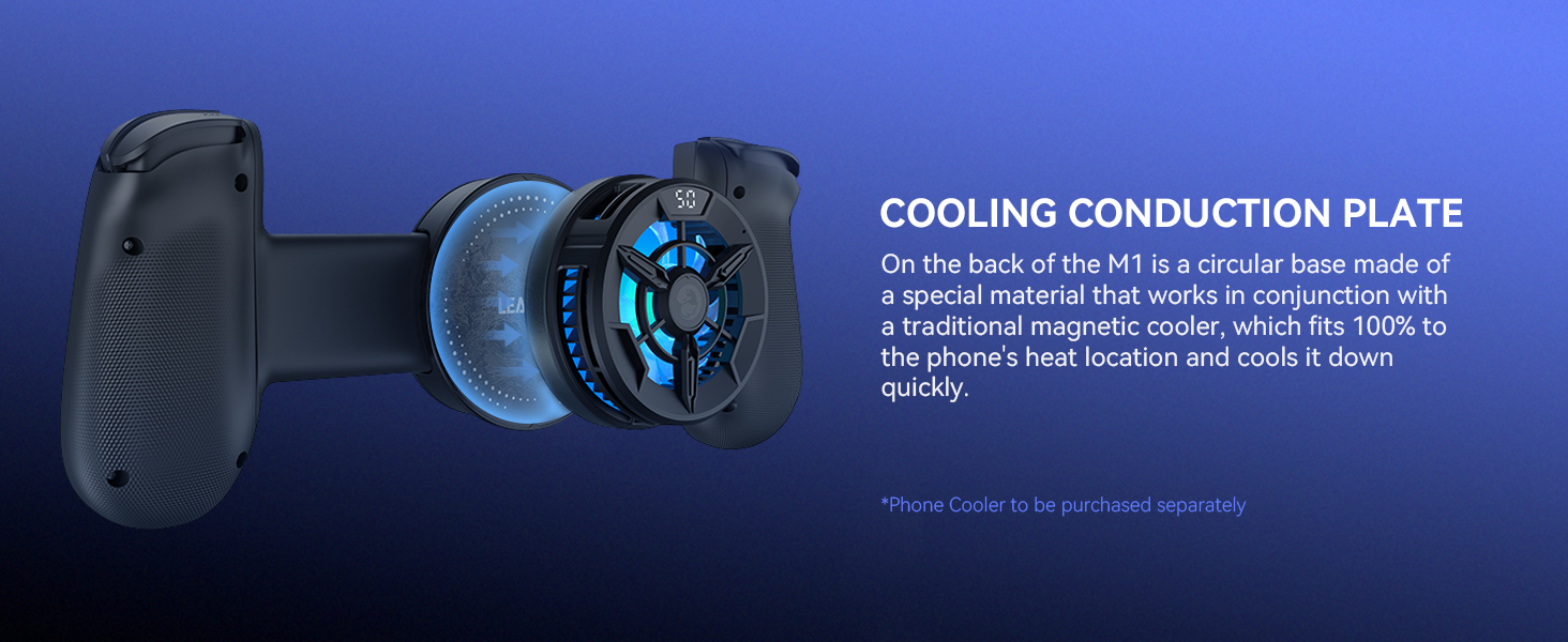 LeadJoy M1 Mobile Gaming Controller for iPhone iOS, Work with 11,12,13,14 Max, Hall