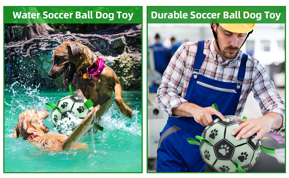 Glow in The Dark Dog Toys Soccer Ball