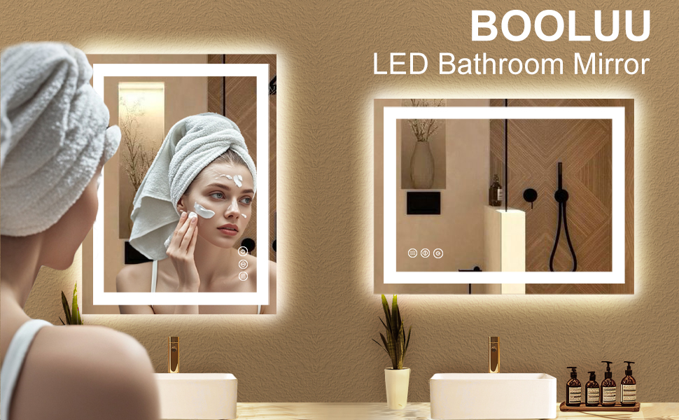 bathroom mirror,LED Mirror,Wall Mounted mirror,Anti-Fog mirror