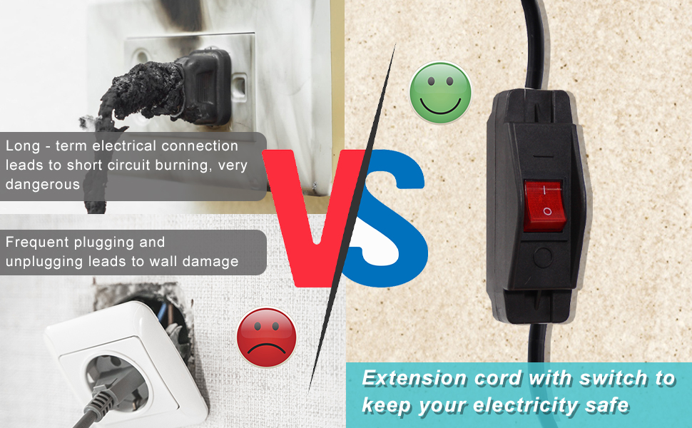 Does Turning Off Extension Cords Save Electricity Amazon.com: Short Outdoor Extension Cord with On/Off Switch - 1.5FT