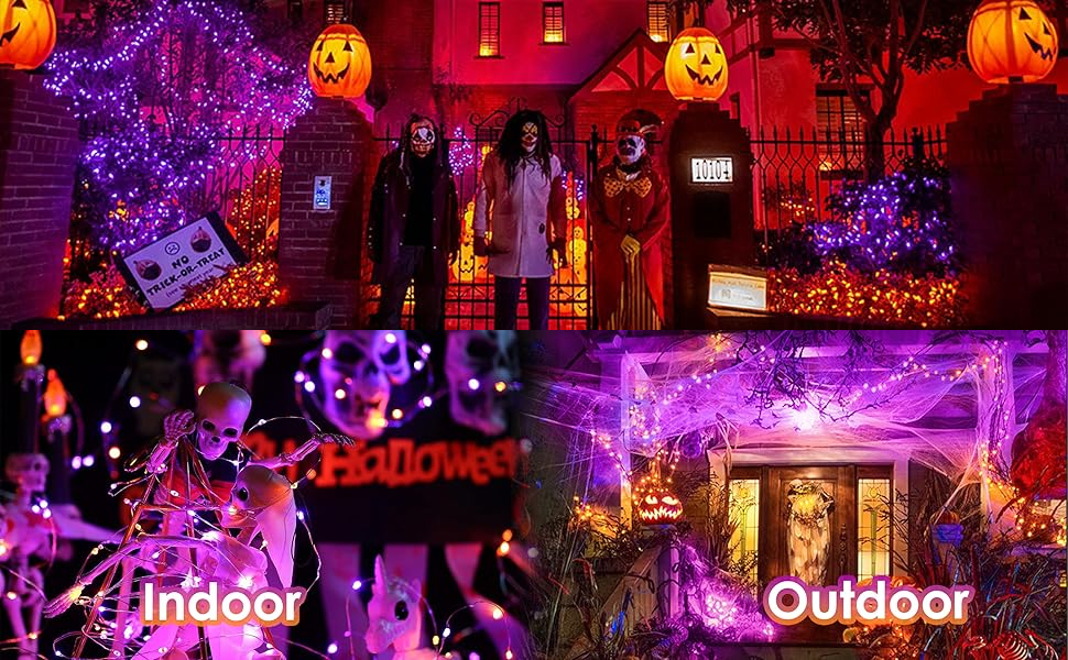 Halloween Decoration Lights Orange&Purple