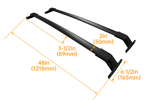 Amazon.com: KUAFU Roof Rack Cross Bars Compatible with 2018-2024