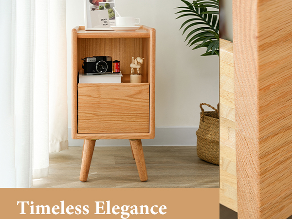 Amazon.com: Cttasty Night Stand, Solid Wood Nightsatnd with