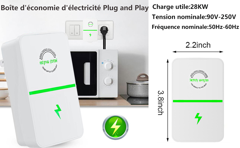 Économiseur d'électricité Économiseur D'Boîte Électrique Intelligente