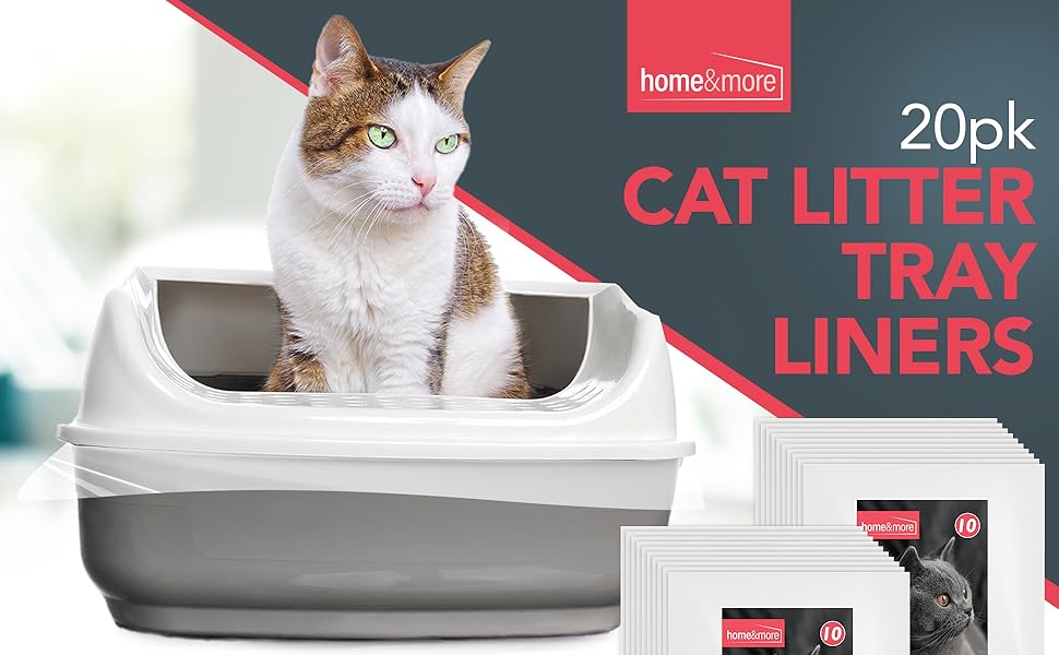 20pk Extra Large Cat Litter Tray Liners XL 56 x 70cm 2x10pk