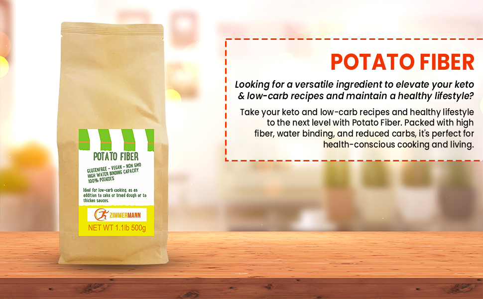 Potato Fiber 1.1lb 500g Made from 100 Potatos by