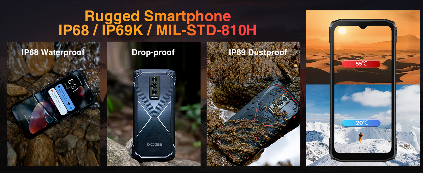 IP68/IP69K Waterproof Phone