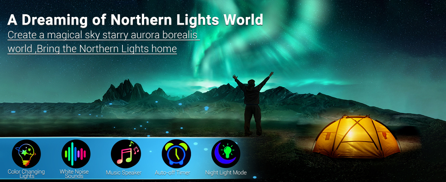 xmas gifts northern night light aurora projector