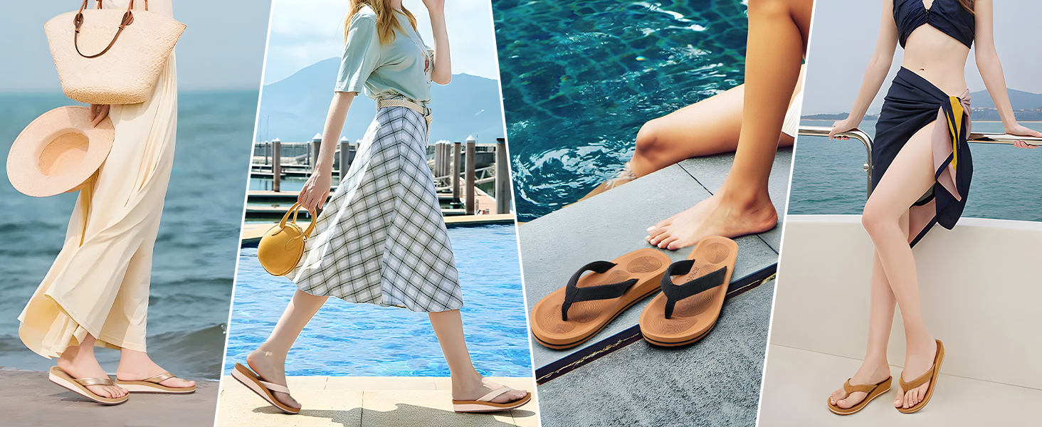 Slip on sandals for women